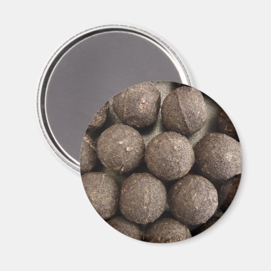 Schokoladentrüffel Magnet (Vorderseite/Rückseite)