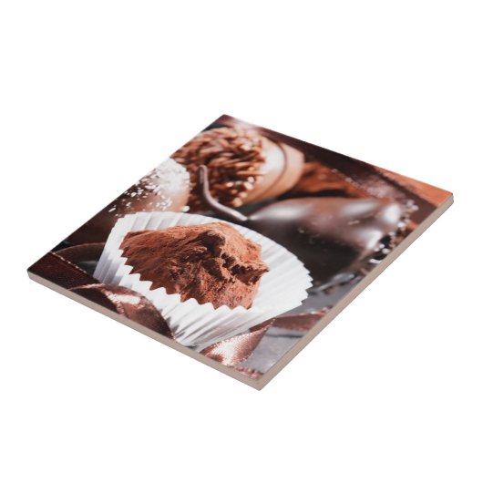 Schokoladentrüffeln Fliese (Seite)