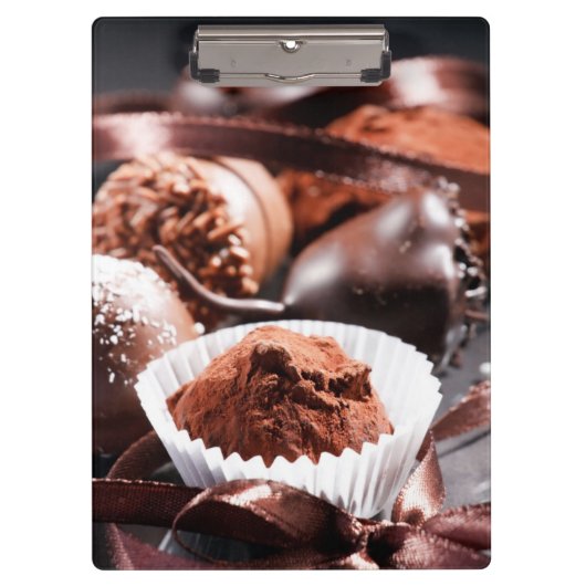 Schokoladentrüffeln Klemmbrett (Vorderseite)