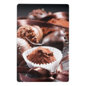 Schokoladentrüffeln Mini Klemmbrett (Rückseite)