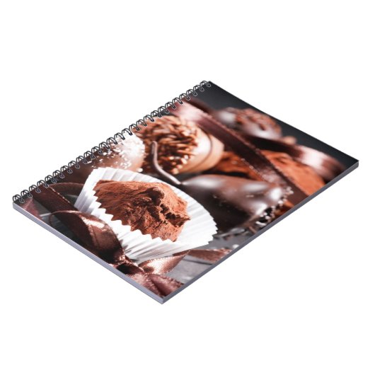 Schokoladentrüffeln Notizblock (Linke Seite)