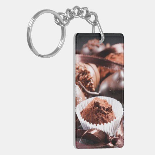 Schokoladentrüffeln Schlüsselanhänger (Vorderseite links)