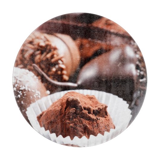 Schokoladentrüffeln Schneidebrett (Vorderseite)