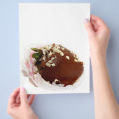 Schokoladenüberzogene Erdbeeren Flyer (Hand)