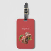 Schokoladenüberzogene Erdbeeren   Gepäckanhänger (Vorderseite Vertikal)