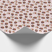 Schokoladenüberzogene Erdbeeren Geschenkverpackung Geschenkpapier (Ecke)