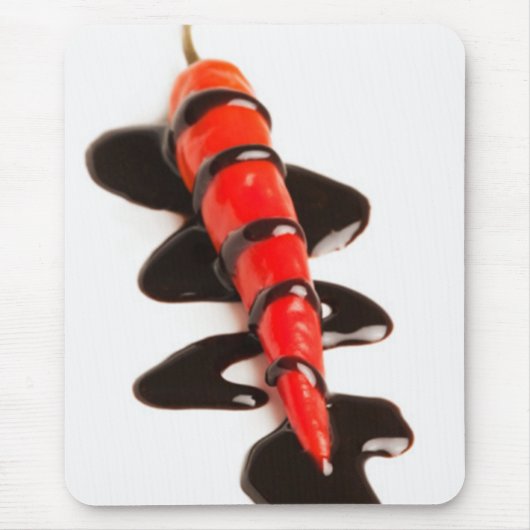 Schokoladenüberzogene Jalapeno-Pfeffer-Mauspad Mousepad (Vorne)