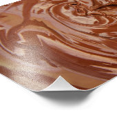 Schokoladenuntergrund Fotodruck (Ecke)