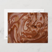 Schokoladenuntergrund Postkarte (Vorne/Hinten)
