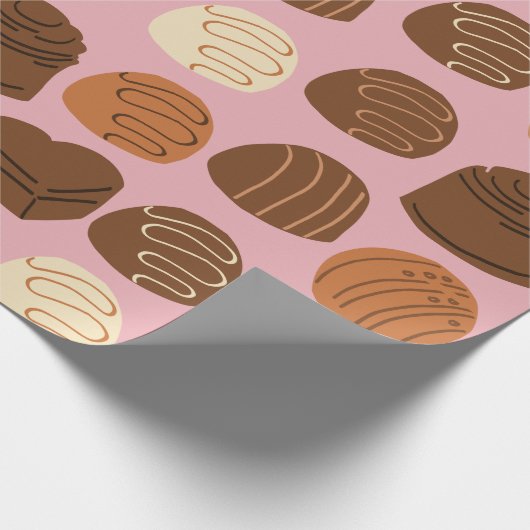 Schokoladenwaschpapier für niedliche Pralinen Geschenkpapier (Ecke)