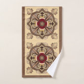 Schokoladenwein Badhandtuch Set (Handtuch)