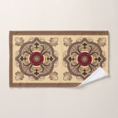 Schokoladenwein Badhandtuch Set (Handtuch)