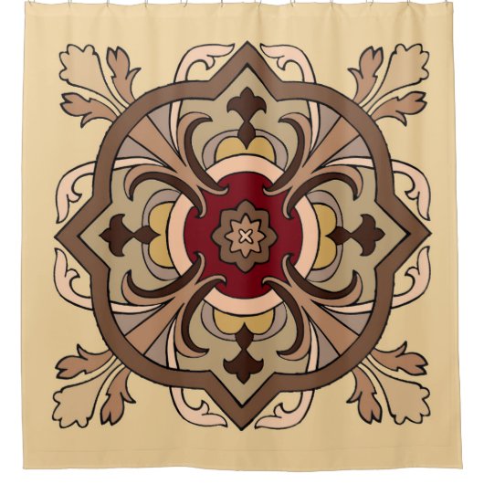 Schokoladenwein Duschvorhang (Vorderseite)