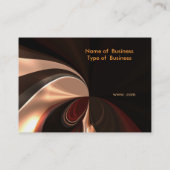 Schokoladenwirbel für Visitenkarten Visitenkarte (Rückseite)