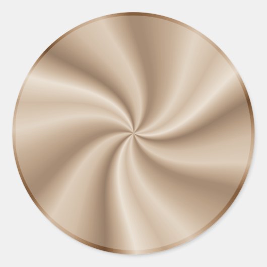 Schokoladenwirbel Runder Aufkleber (Vorderseite)