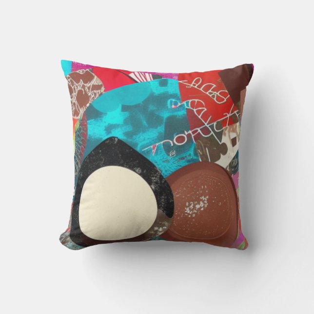 Schokoladenwürfel Kissen (Vorderseite)