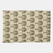 Schokoladenwürfelpalme Handtuch (Horizontal)