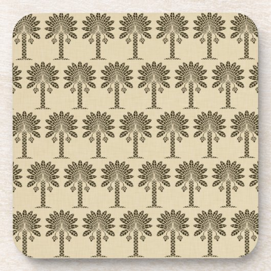 Schokoladenwürfelpalme Untersetzer (Vorderseite)