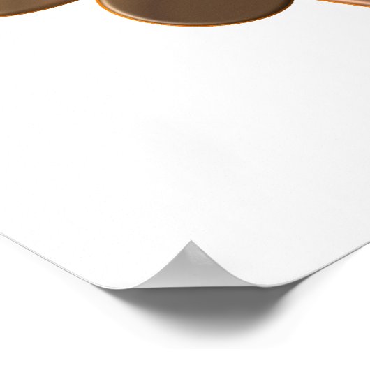 Schokoladenzeichen Poster (Ecke)