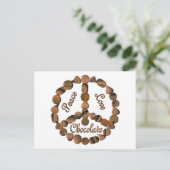 Schokoladenzeichen Postkarte (Stehend Vorderseite)