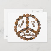 Schokoladenzeichen Postkarte (Vorne/Hinten)