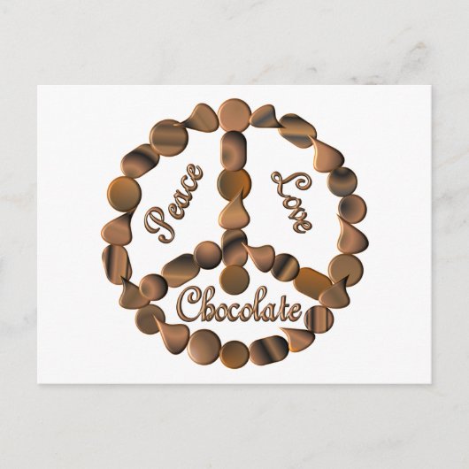 Schokoladenzeichen Postkarte (Vorderseite)