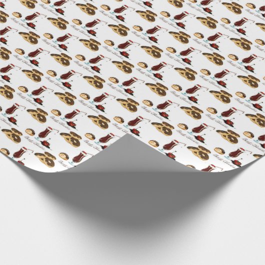 Schokoladenzeitmuster Geschenkpapier (Ecke)