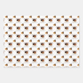 Schokoladenzeitmuster Geschenkpapier Set (Vorderseite)