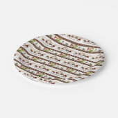 Schokoladenzeitmuster Pappteller (Schrägansicht)