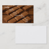 Schokoladeplätze Visitenkarte (Vorne/Hinten)