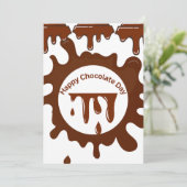 Schokoladeprämie nach Maß Einladung (Stehend Vorderseite)