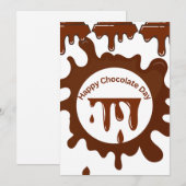 Schokoladeprämie nach Maß Einladung (Vorne/Hinten)