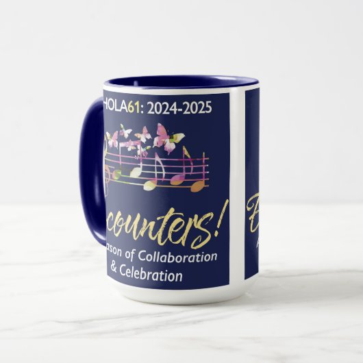 Schola Cantorum Encounters Blue 12 oz Tasse (Vorderseite Links)