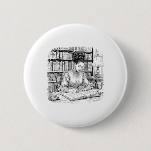 Scholar Black Intelligence African Libraria Button