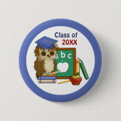 Scholar Owl Abschluss Button (Vorderseite)