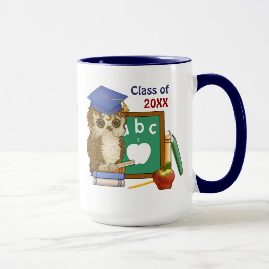Scholar Owl Abschluss Tasse (Rechts)
