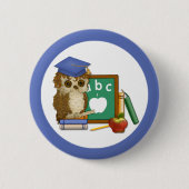 Scholar Owl Button (Vorderseite)
