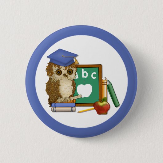 Scholar Owl Button (Vorderseite)