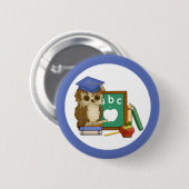 Scholar Owl Button (Vorne & Hinten)