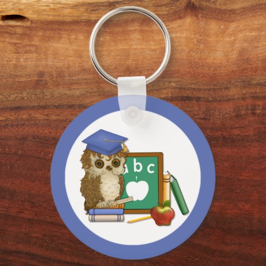 Scholar Owl Schlüsselanhänger (Vorderseite)