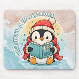 Scholar Penguin Storytime Artistic Mousepad