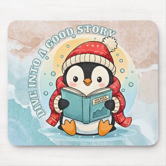 Scholar Penguin Storytime Artistic Mousepad (Vorne)