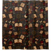 Scholarly Dark Academia Duschvorhang (Vorderseite)