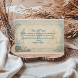 Scholarly Physical Therapy Graduation Dankeskarte