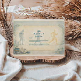 Scholarly Physical Therapy Graduation RSVP Karte