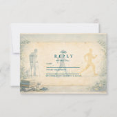 Scholarly Physical Therapy Graduation RSVP Karte (Vorderseite)