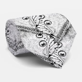 Scholle-Fisch-Muster Krawatte (Gerollt)