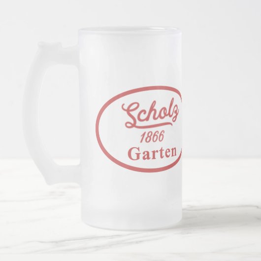 Scholz Garten Mattglas Bierglas (Links)