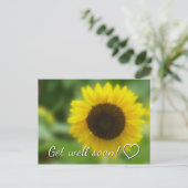 Schon bald geht es gut: Helle und fröhliche Sonnen Postkarte (Stehend Vorderseite)