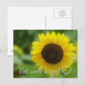 Schon bald geht es gut: Helle und fröhliche Sonnen Postkarte (Vorne/Hinten)
